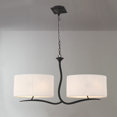 Mantra Lighting Mantra M1150 Eve 4 Light Antracite Ivory Pendant