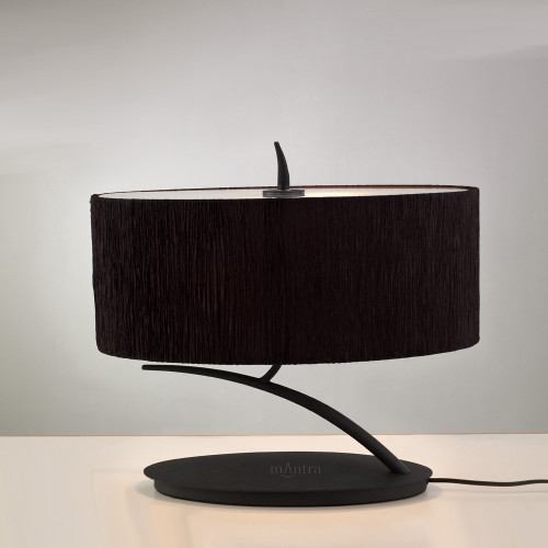 Mantra Lighting Mantra M1158/BS Eve 2 Light Antracite/Black Table Lamp