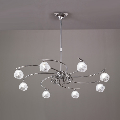 Mantra Lighting Mantra M0800 Fragma 8 Light Polished Chrome Ceiling Pendant