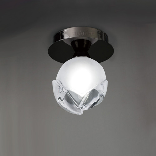 Mantra Lighting Mantra M0812BC Fragma 1 Light Black Chrome Ceiling Pendant