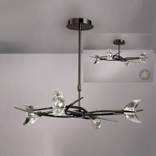 Mantra Lighting Mantra M1453BC Eclipse 4 Light Semi-Flush Ceiling Pendant