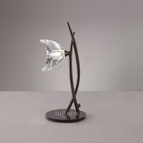 Mantra Lighting Mantra M1459BC Eclipse 1 Light Black Chrome Table Lamp