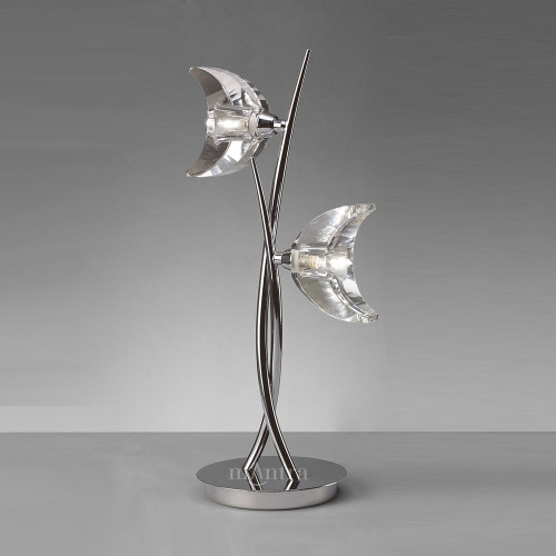 Mantra Lighting Mantra M1460 Eclipse 2 Light Chrome Table Lamp