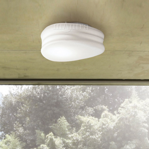 Mantra Lighting Mantra M3625 Mediterraneo 2 Light Opal Glass Flush Fitting