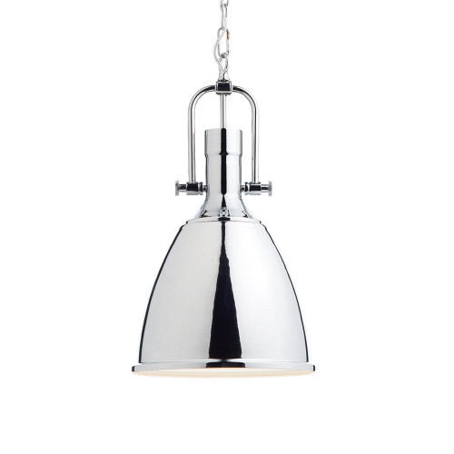 Dar Lighting Dar  NOL0150 Nolan 1 Light Polished Chrome Ceiling Pendant 