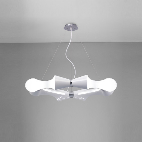 Mantra Lighting Mantra M1541 Ora 8 Light White Lacquer Decorative Pendant