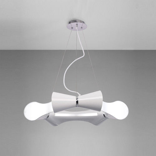 Mantra Lighting Mantra M1540 Ora 6 Light White Lacquer Decorative Pendant