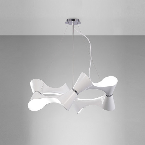 Mantra Lighting Mantra M1542 Ora 8 Light White Lacquer Decorative Pendant