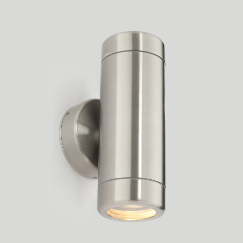 Saxby Lighting Saxby ST5008S Odyssey IP65 2 Light Steel GU10 wall fitting