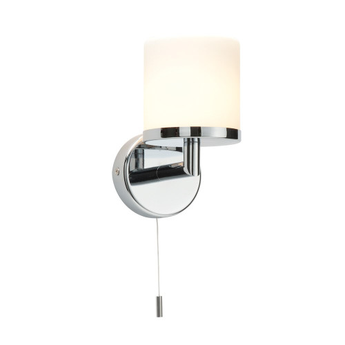 Saxby Lighting Saxby 39608 Lipco Single Chrome Effect Bathroom Wall Light