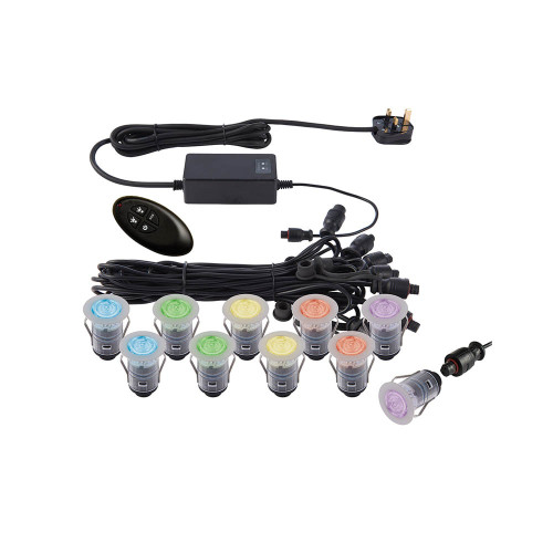 Saxby Lighting Saxby 59136 Ikon Pro RGB Recessed Decking Kit 25mm