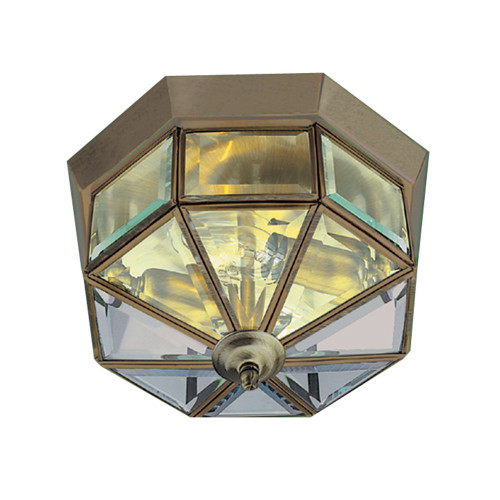 Searchlight 8235AB Flush Antique Brass Ceiling Fitting