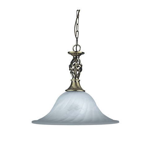 Searchlight 4581-14AB Cameroon 1 Light Ceiling Fitting