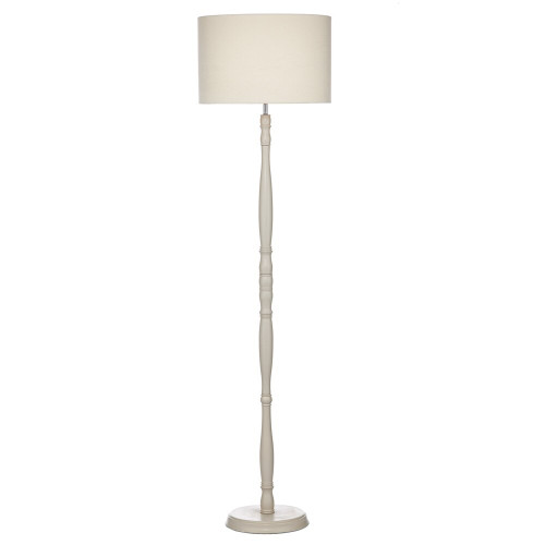 Dar Lighting Dar DUN4933 Dunlop 1 Light Cream Floor Lamp 