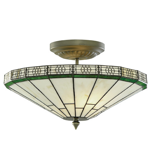 Searchlight 4417-17 New York 2 Light Ceiling Fitting