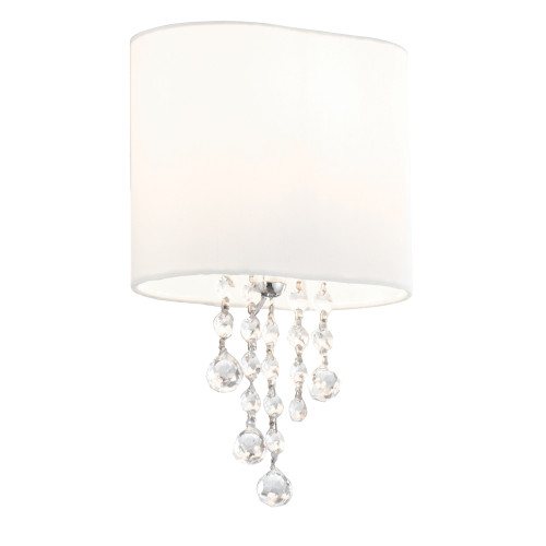 Searchlight 1051-1CC Nina 1 Light Chrome/Glass Wall Bracket