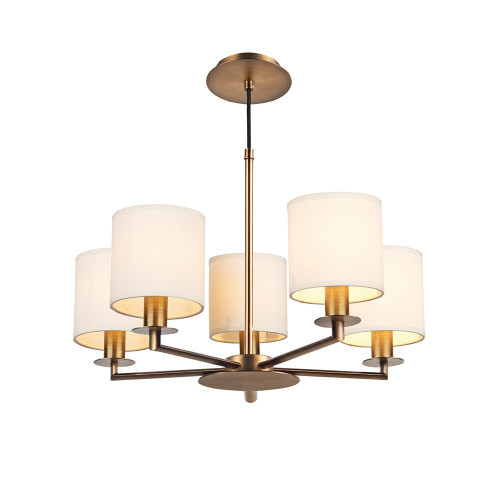 Dar Lighting Dar  TYL0563 Tyler 5 Light Rustic bronze Ceiling Pendant 