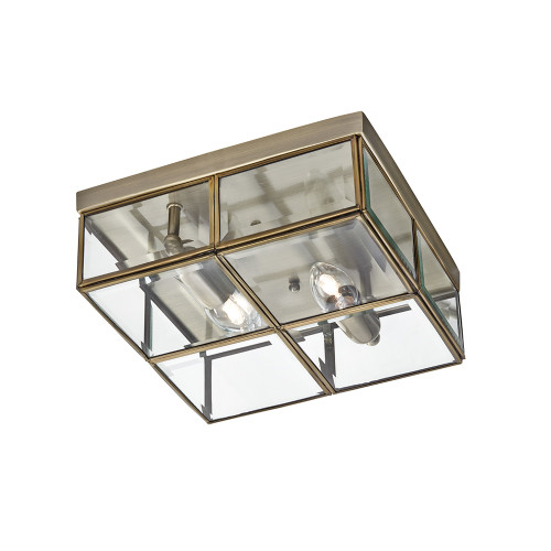 Searchlight 6769-26AB 2 Light Antique Brass Flush Fitting