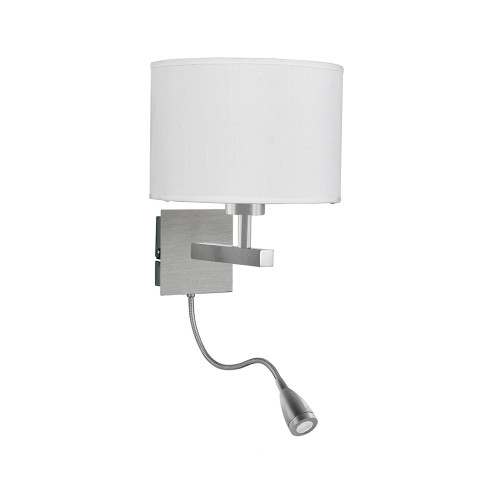 Searchlight 3550SS 2 Light Satin Silver Switched Wall Bracket