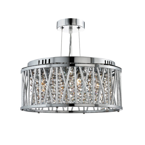 Searchlight 8333-3CC Elise 3 Light Chrome Ceiling Pendant