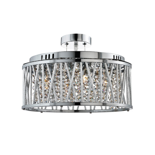Searchlight 8335-5CC Elise 5 Light Chrome Ceiling Pendant