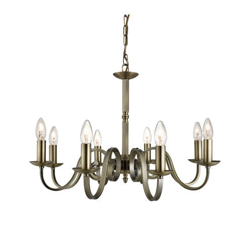 Searchlight 1508-8AB Richmond Antique Brass Ceiling Fitting