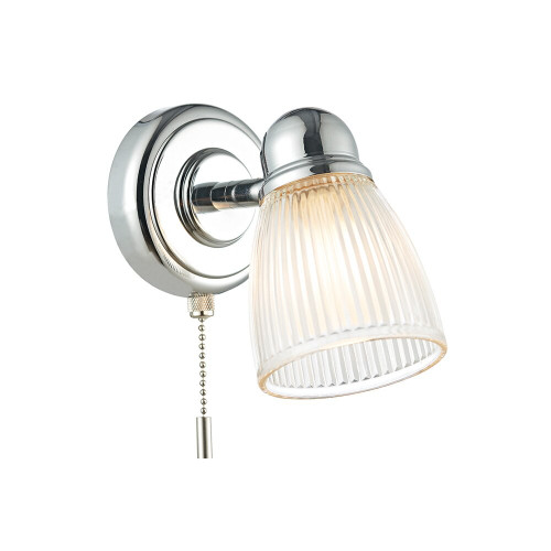 Dar Lighting Dar  CED0738 Cedric Polished Chrome Bathroom Wall Spotlight 
