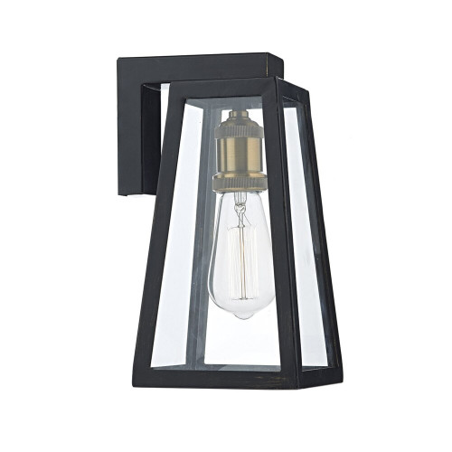 Dar Lighting Dar DUV1522 Duval 1 Light Matt Black Outdoor Wall Light 