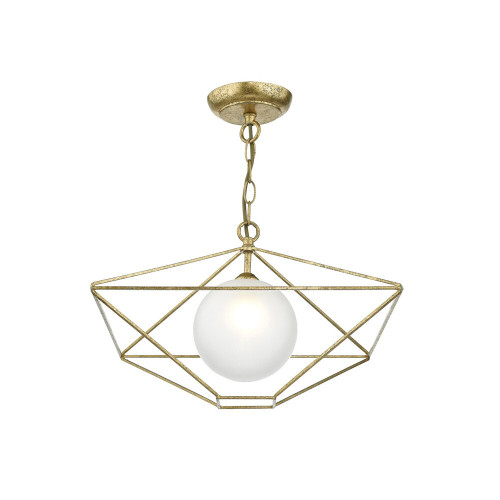 Dar Lighting Dar  ORS0135 Orsini 1 Light Gold Ceiling Pendant 