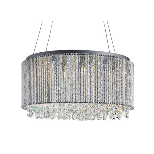 Searchlight 4048-8CC Beatrix 8 Light Chrome/Crystal Pendant