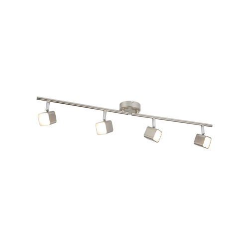 Searchlight 4234SS 4 Light Silver LED Head Spot Ceiling Bar