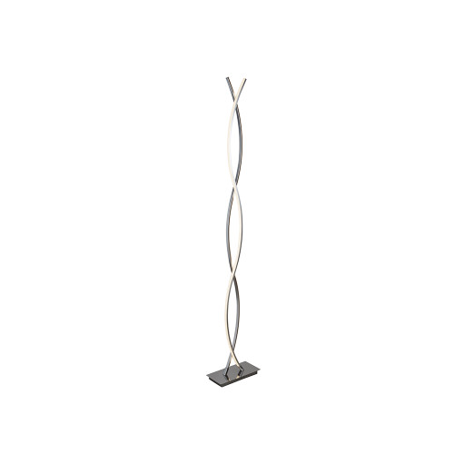 Searchlight 5679CC Platt Chrome Wave LED Floor Lamp