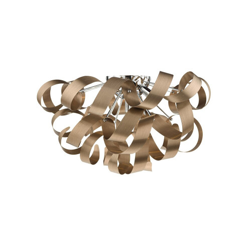 Dar Lighting Dar  RAW0564 Rawley 5 Light Copper Flush Fitting 