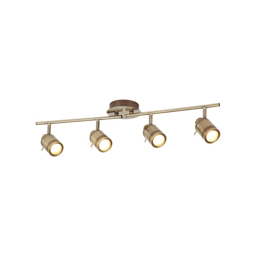 Searchlight 6604AB 4 Light Antique Brass Split Ceiling Bar