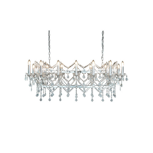 Searchlight 80614-14CC 14 Light Chrome/Crystal Pendant Bar