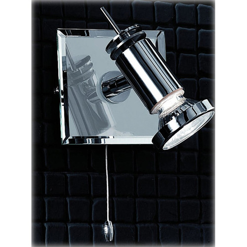 Fran TOPS8811 1 Light Chrome Bathroom Wall Spotlight
