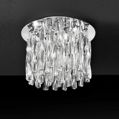Fran LF2175/4 Glacial 4 Light Chrome Ceiling Fitting