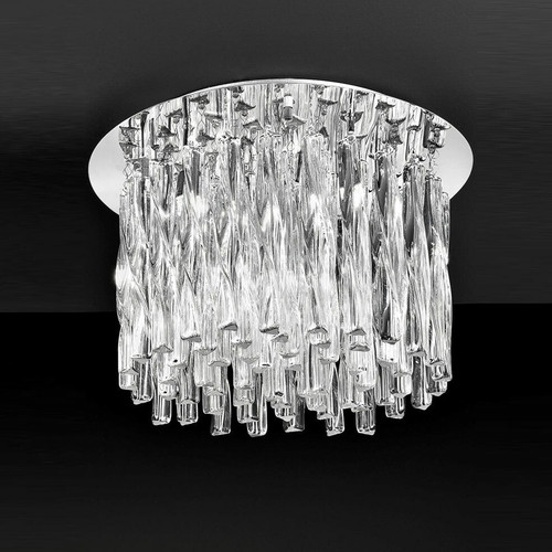 Fran LF2175/8 Glacial 8 Light Chrome Ceiling Fitting