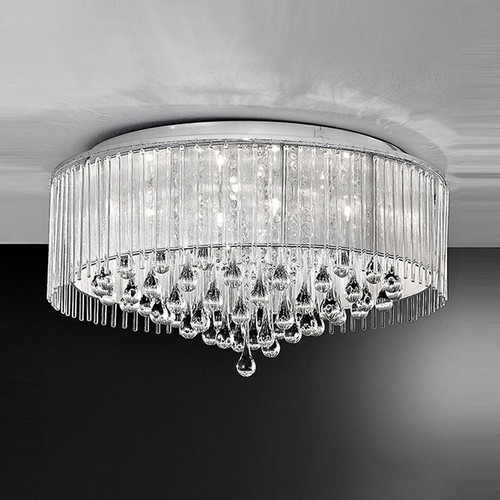 Fran LF2160/8 Spirit 8 Light Chrome Ceiling Fitting