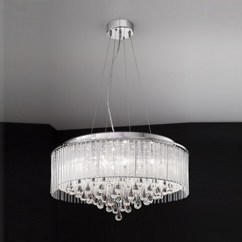 Fran LF2161/8 Spirit 8 Light Chrome Ceiling Fitting