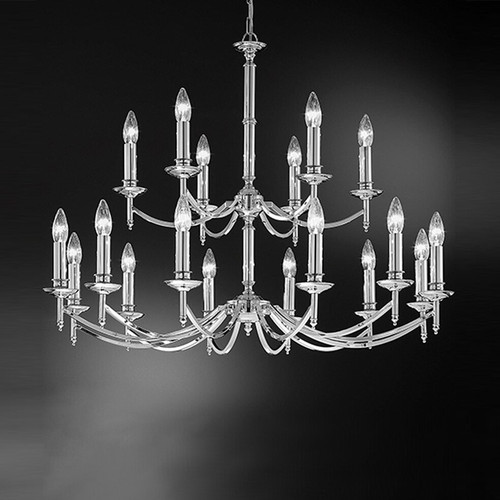 Fran LF2090/18 Petrushka 18 Light Chrome Ceiling Fitting