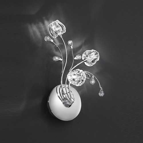 Fran LF2168/3 Podette 3 Light Chrome Wall Fitting