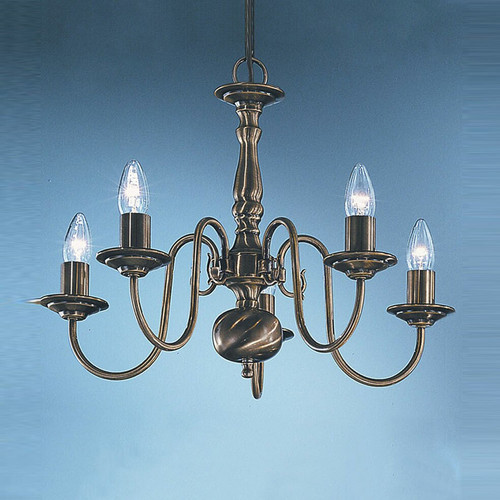 Fran EP7935 Halle 5 Light Bronze Ceiling Fitting