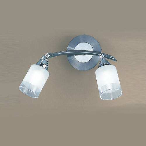 Fran PD40022 Campani Silver 2 Light Wall Spotlight
