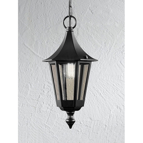 Fran AL1601-1 Boulevard 1 Light Matt Black Porch Lamp