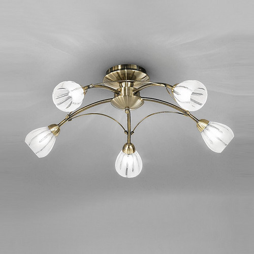 Fran LF2207/5 Chloris 5 Light Bronze Semi-Flush