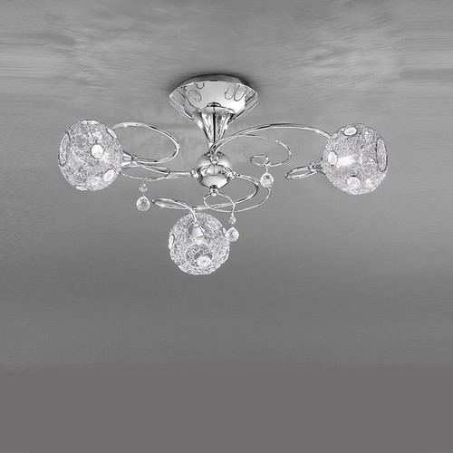 Fran LF2214/3 Orion 3 Light Chrome Semi-Flush