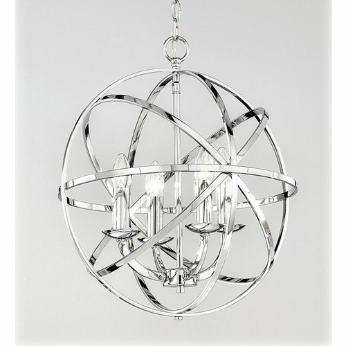 Fran LF2280/4 Zany 4 Light Modern Chrome Finshed Pendant