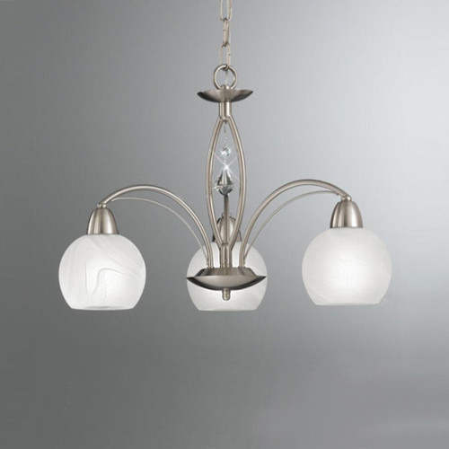 Fran LF2277/3 Thea 3 Light Satin Nickel Ceiling Fitting