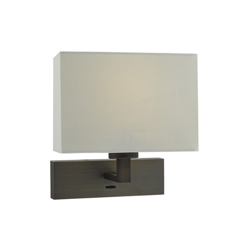 Dar Lighting Dar  MOD7163 Modena 1 Light Bronze Wall Light 